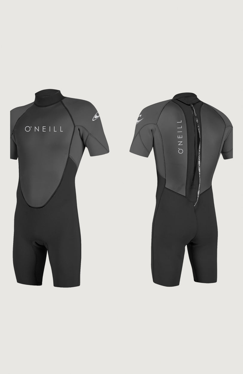 O'neill Reactor II 2mm Spring Wetsuit Mens store L Black Full Zip Short Sleeve New