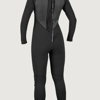 Reactor-2 3/2mm Back Zip Full Wetsuit | BLACK/BLACK