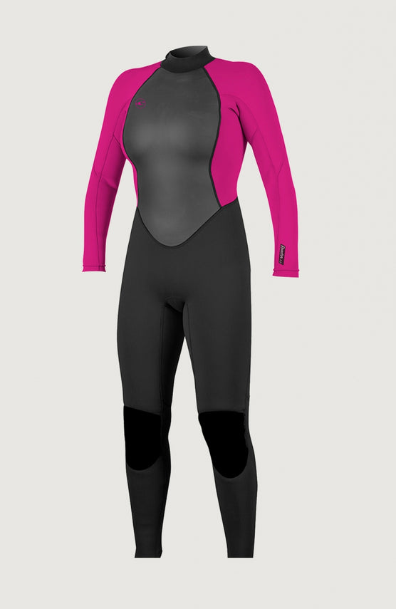 Reactor-2 3/2mm Back Zip Full Wetsuit | BLK/BERRY