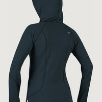 Hybrid Long Sleeve Zip UV Hoodie | Midnighter Black