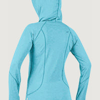 Hybrid Long Sleeve Zip UV Hoodie | Blue