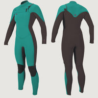 Hyperfreak 3/2mm Chest Zip Full Wetsuit | Light Green