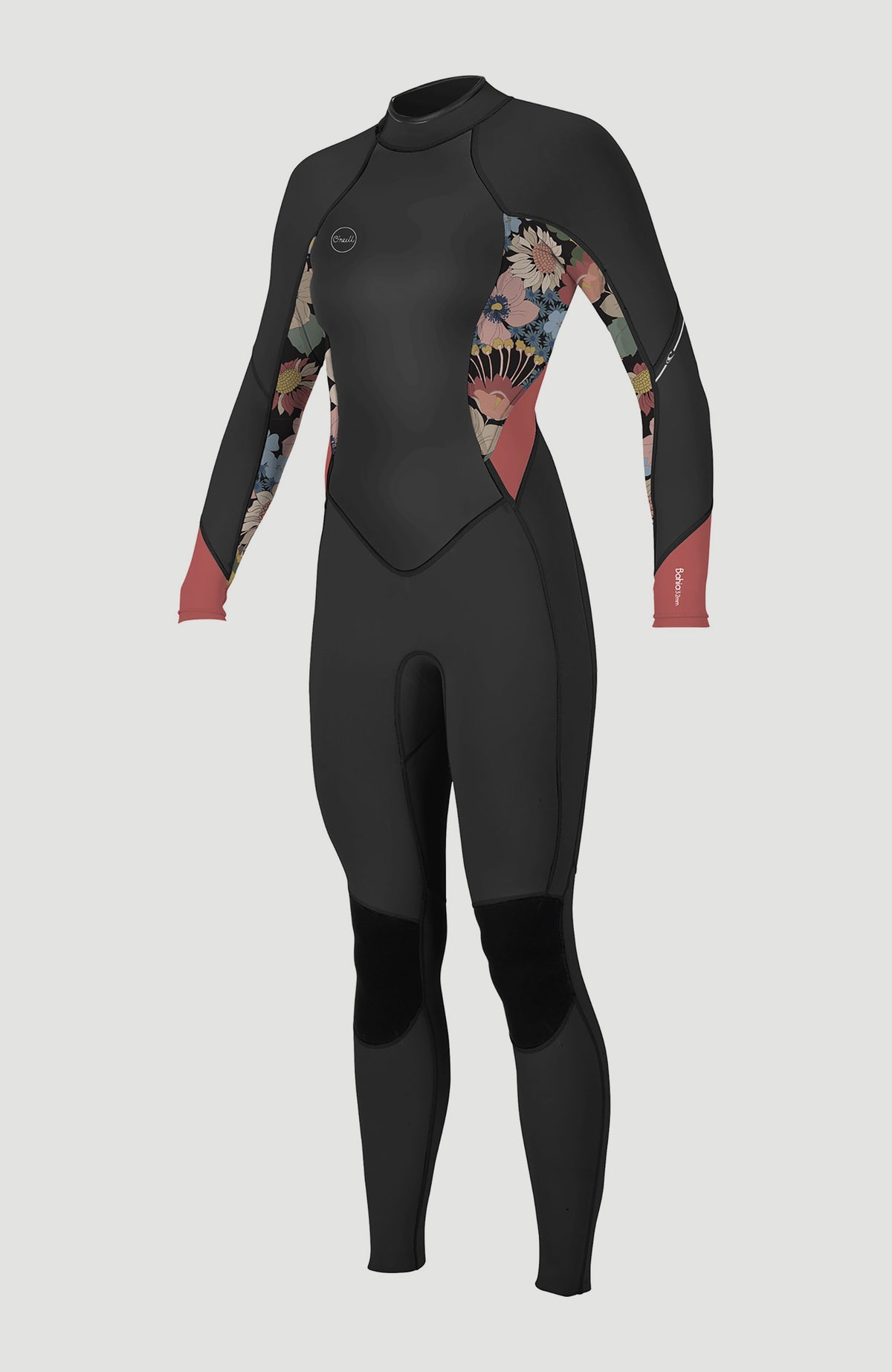 Bahia 3/2mm Back Zip Full Wetsuit | BLACK/TWIGGY/TEA ROSE