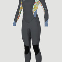 Bahia 3/2mm Back Zip Full Wetsuit | GRAPHITE/DAHLIA/INFINTY