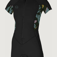 Bahia 2/1mm Front Zip Shortsleeve Spring Wetsuit | BL Black