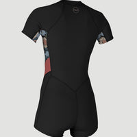 Bahia 2/1mm Front Zip Shortsleeve Spring Wetsuit | BLACK/TWIGGY/TEA ROSE