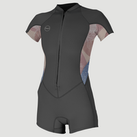 Bahia 2/1mm Front Zip Shortsleeve Spring Wetsuit | GRAPHITE/DESERT BLOOM/DRIFT BL