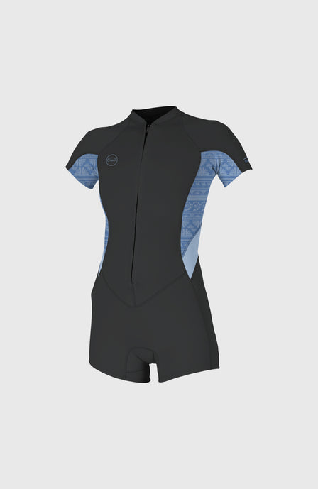 Bahia 2/1mm Front Zip Shortsleeve Spring Wetsuit | TMPRDSTL/SURFABSTRT/CHAMBRYBLU