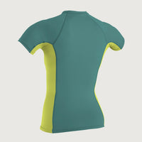 Skins Side Print Short Sleeve Rash Guard Womens | Light Green