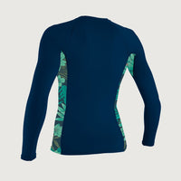 Skins Side Print Long Sleeve Rash Guard | Dark Blue