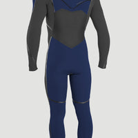 Psycho Tech 4/3mm Chest Zip Full Wetsuit | Navy/Gumetal