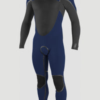 Psycho Tech 4/3mm Chest Zip Full Wetsuit | Navy/Gumetal