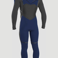 Psycho Tech 4/3mm Chest Zip Full Wetsuit | Navy/Gumetal