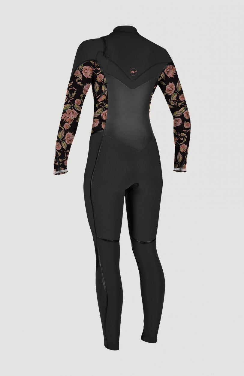 Psycho Tech 4/3mm Chest Zip Full Wetsuit | Black