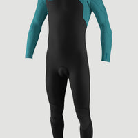 Hyperfreak 3/2+mm Chest Zip Full Wetsuit | BLACK/TIDE POOL