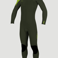 Hyperfreak 4/3mm+ Chest Zip Full Wetsuit | Dark Green