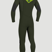 Hyperfreak 4/3mm+ Chest Zip Full Wetsuit | Dark Green