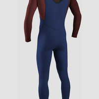 Hyperfreak 4/3mm+ Chest Zip Full Wetsuit | NAVY/BLOODSHOT/BLACK