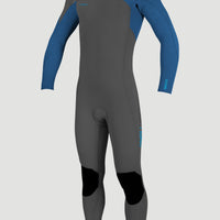 Hyperfreak 4/3mm+ Chest Zip Full Wetsuit | GRAPHITE/SMOKE/BALI BLUE