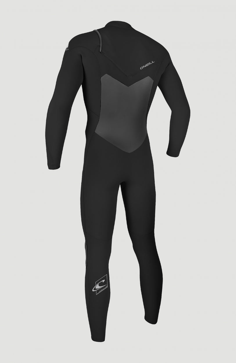 Epic 3/2mm Chest Zip Full Wetsuit | BLACK/BLACK
