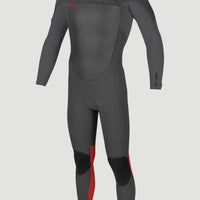 Epic 4/3mm Chest Zip Full Wetsuit | GRAPHITE/SMOKE/RED