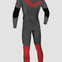 Epic 4/3mm Chest Zip Full Wetsuit | GRAPHITE/SMOKE/RED