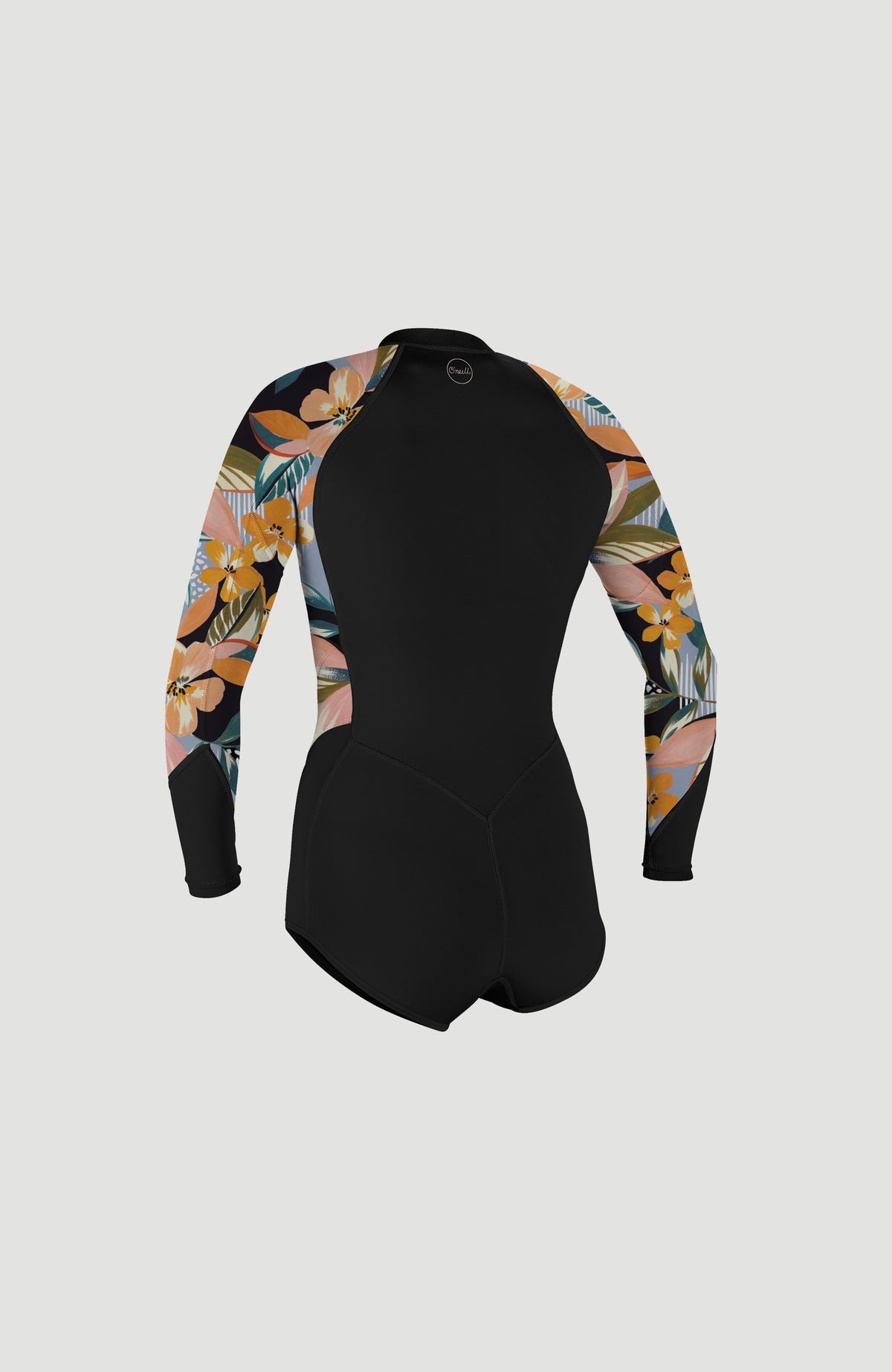 Bahia 2/1mm Front Zip Long Sleeve Spring Wetsuit | BLK/DEMIFLOR/DEMIFLOR