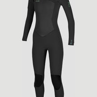 Epic 5/4mm Chest Zip Full Wetsuit | BLACK/BLACK