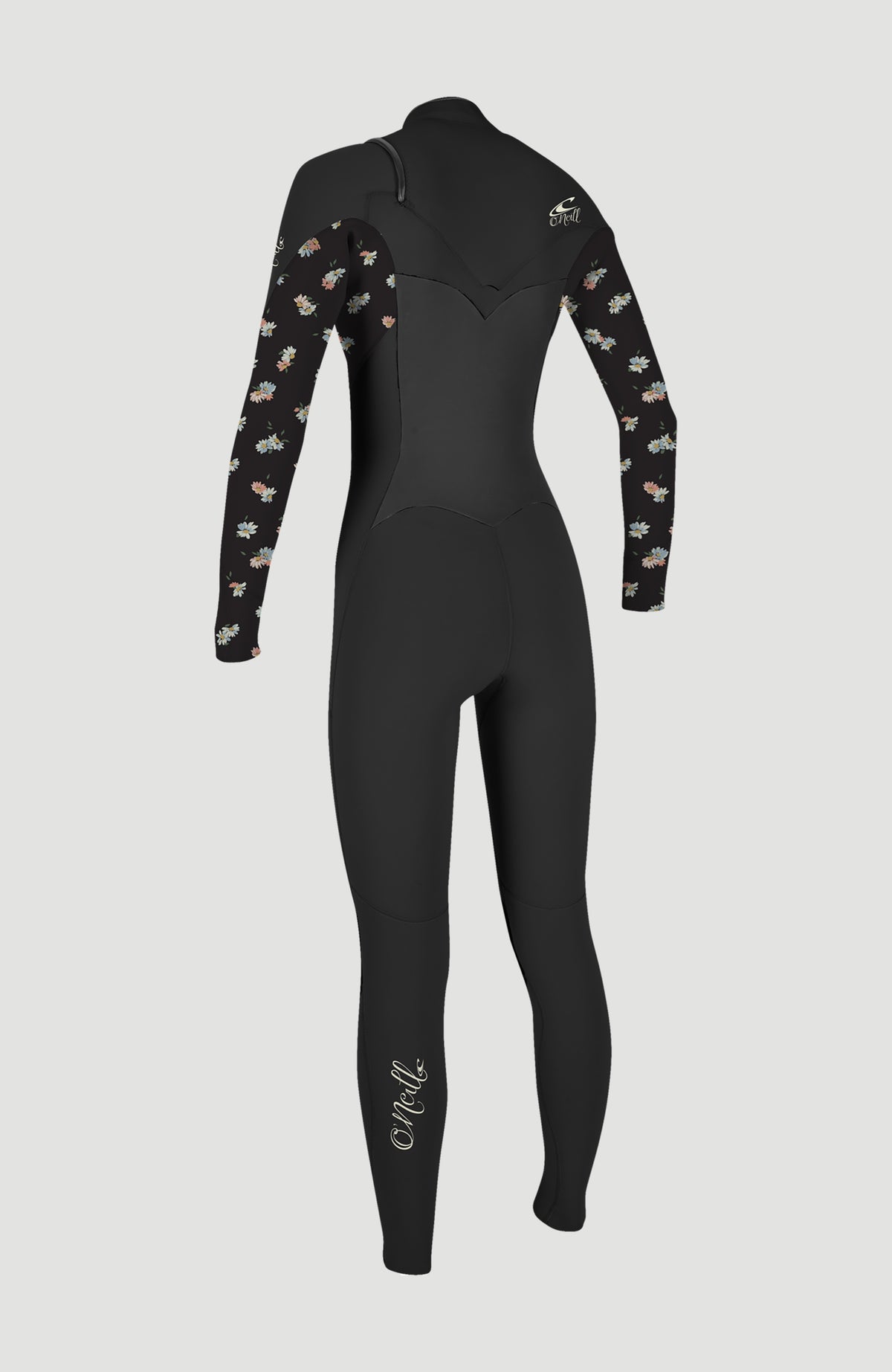 Epic 5/4mm Chest Zip Full Wetsuit | BLACK/CINDY DAISY