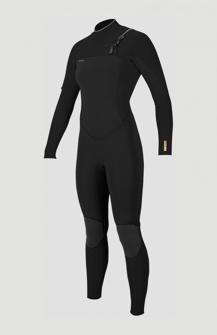 Hyperfreak Plus 5/4mm Chest Zip Full Wetsuit | BLACK/BLACK