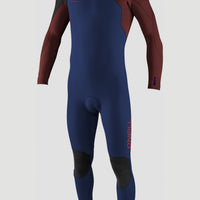 Hyperfreak 5/4mm Chest Zip Full Wetsuit | NAVY/BLOODSHOT/BLACK