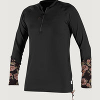 Front Zip Long Sleeve UV Shirt | Black