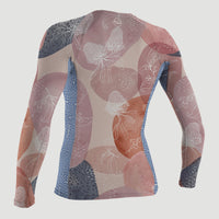 Side Print Long Sleeve Rash Guard | DESERT BLOOM/DRIFT BLUE