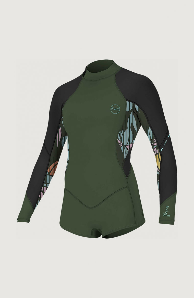 Bahia 2/1mm Back Zip Longsleeve Spring Wetsuit | DG Dark Green