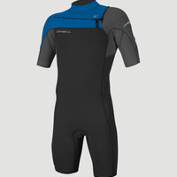 Hammer 2mm Chest Zip Shortsleeve Spring Wetsuit | BLK/GRAPH/OCEAN