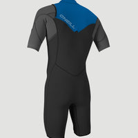 Hammer 2mm Chest Zip Shortsleeve Spring Wetsuit | BLK/GRAPH/OCEAN