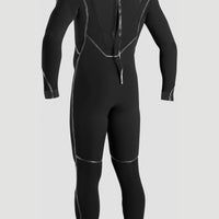 Psycho One 4/3mm Back Zip Full Wetsuit | BLACK/BLACK