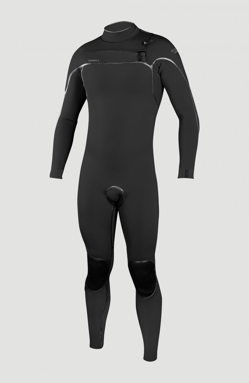Psycho One 3/2mm Chest Zip Full Wetsuit | BLACK/BLACK – O'Neill