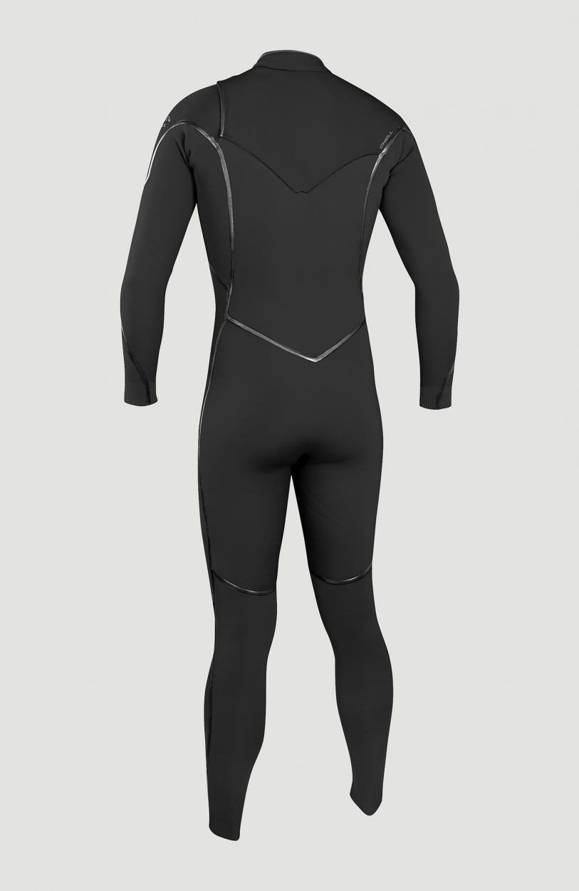 Psycho One 3/2mm Chest Zip Full Wetsuit | BLACK/BLACK