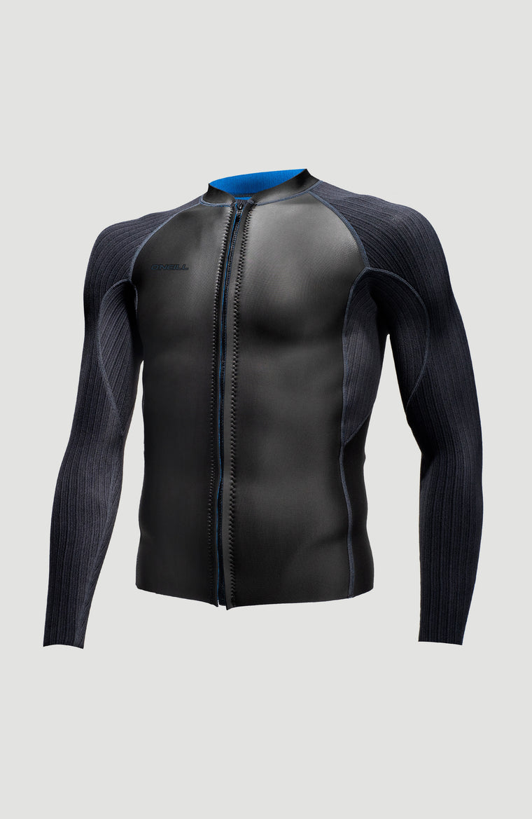 Blueprint 2mm Front Zip Jacket | BLACK/BLACK