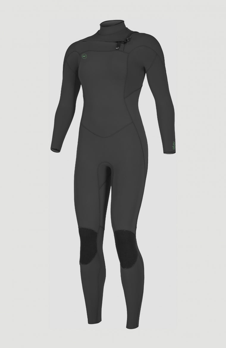 Ninja 5/4mm Chest Zip Full Wetsuit | BLACK/BLACK