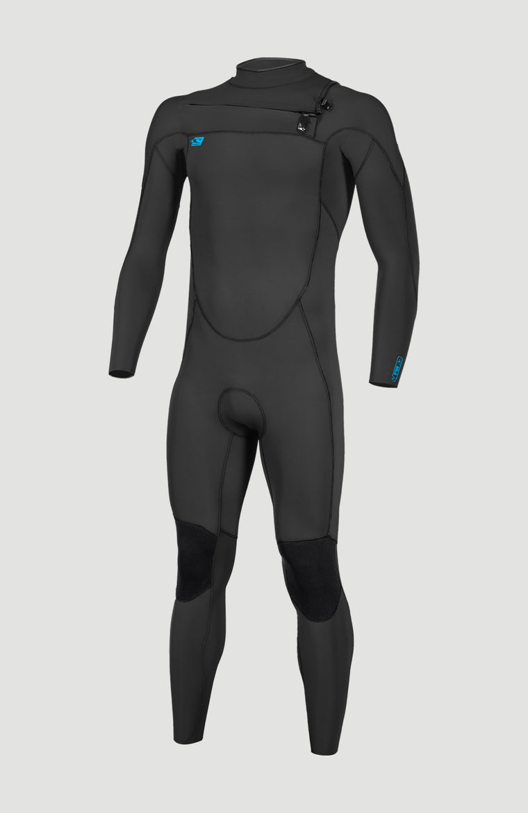 Ninja 4/3mm Chest Zip Full Wetsuit | A05 BLK/BLK/BLK