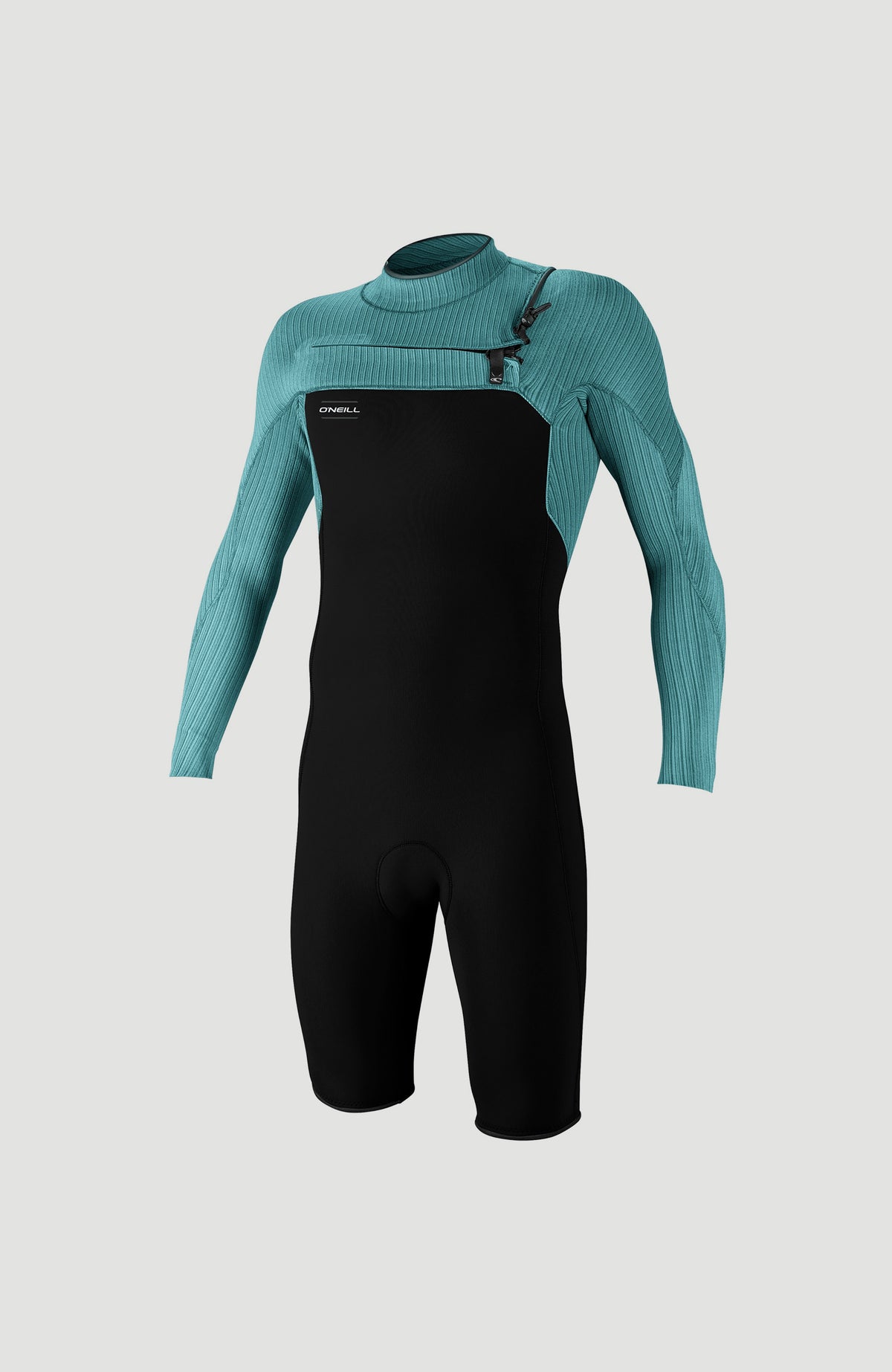 Hyperfreak 2mm Chest Zip Longsleeve Spring Wetsuit | BLACK/TIDE POOL