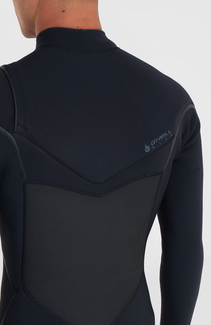 Psycho Tech 4/3mm Chest Zip Full Wetsuit | BLACK/BLACK