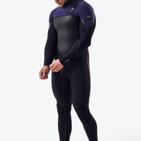 Psycho Tech 4/3mm Chest Zip Full Wetsuit | BLACK/NAVY