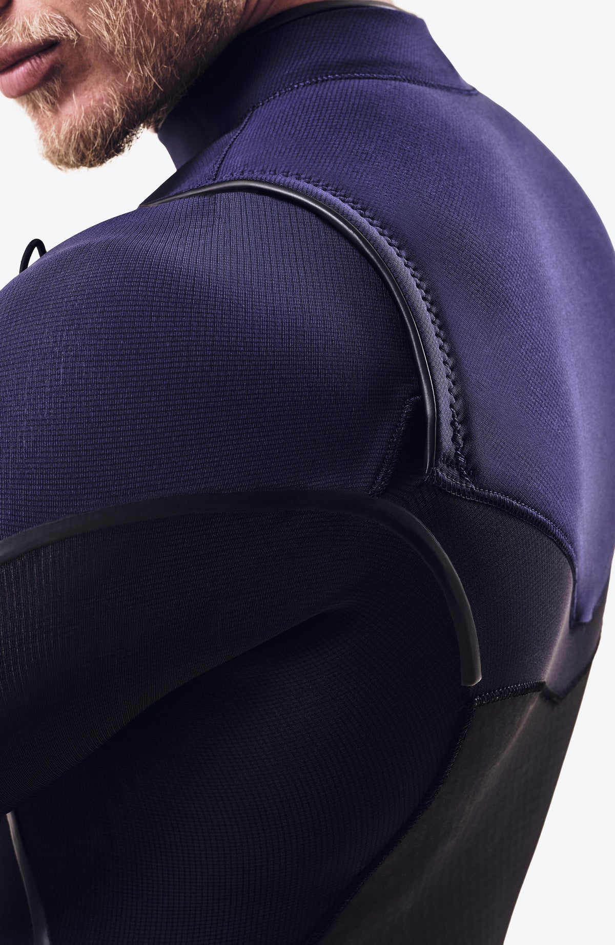 Psycho Tech 4/3mm Chest Zip Full Wetsuit | BLACK/NAVY