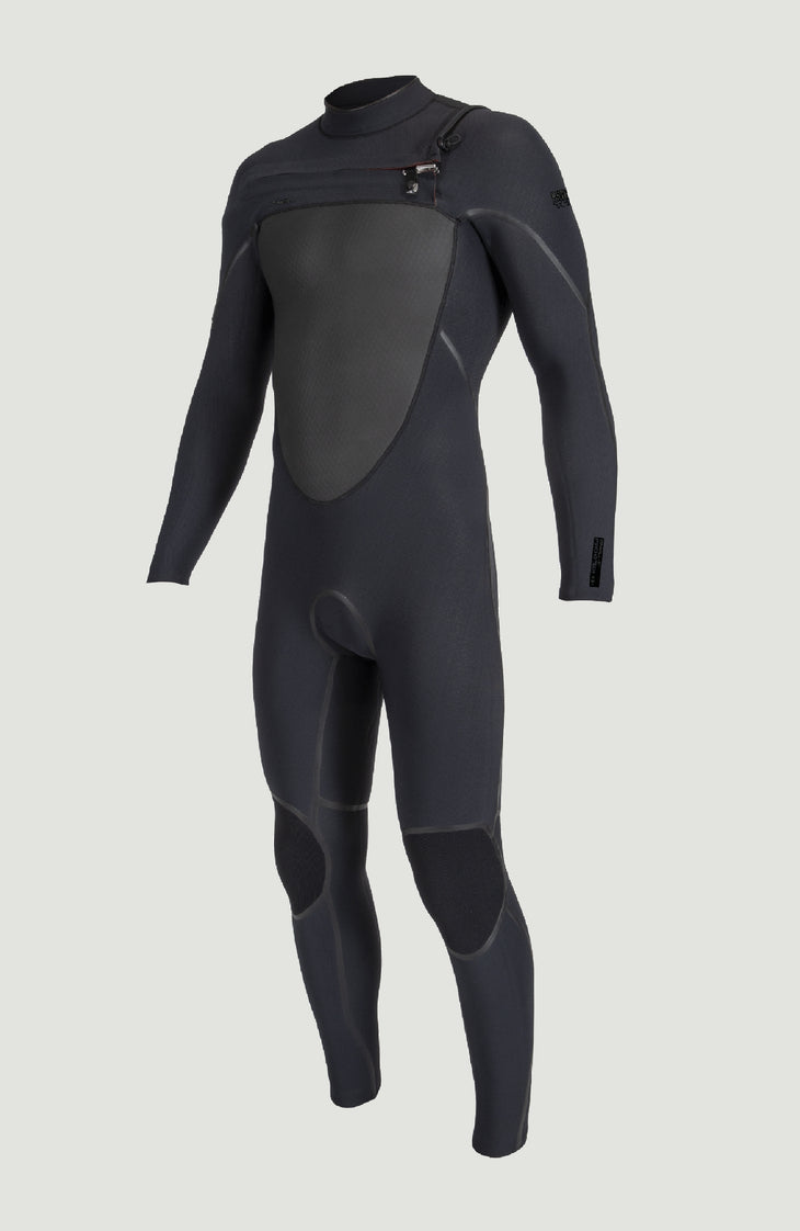 Psycho Tech 5/4mm Chest Zip Full Wetsuit | BLACK/BLACK