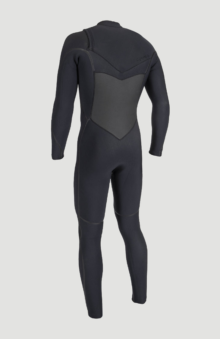Psycho Tech 5/4mm Chest Zip Full Wetsuit | BLACK/BLACK