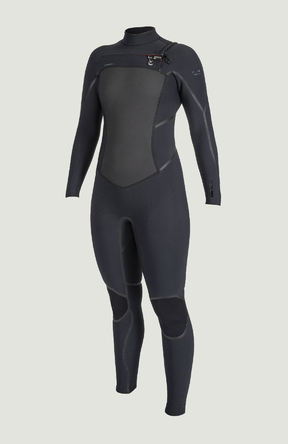 Epic 6/5/4mm Chest Zip Full Wetsuit with Hood | BLACK/BLACK