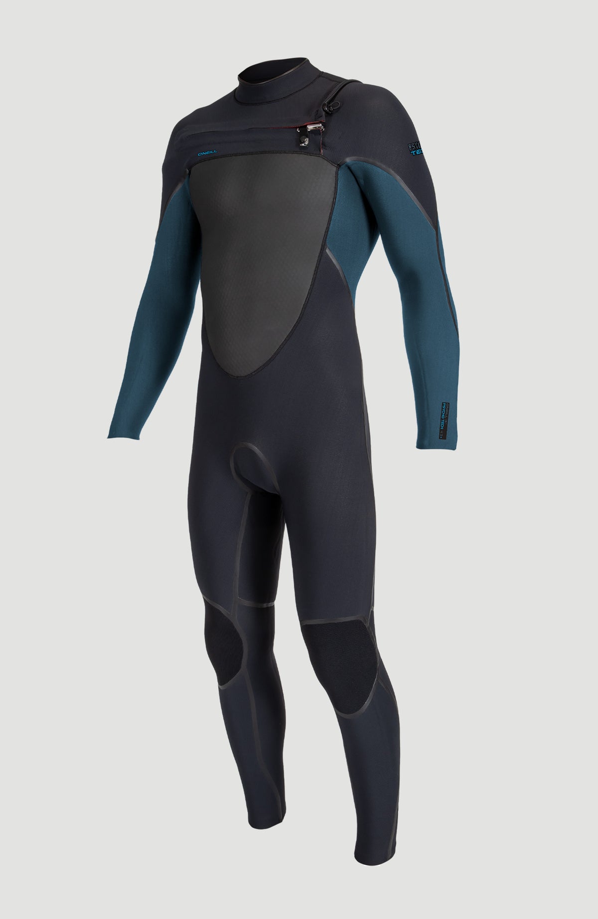 Psycho Tech 5/4mm Chest Zip Full Wetsuit | BLACK/CADET BLUE